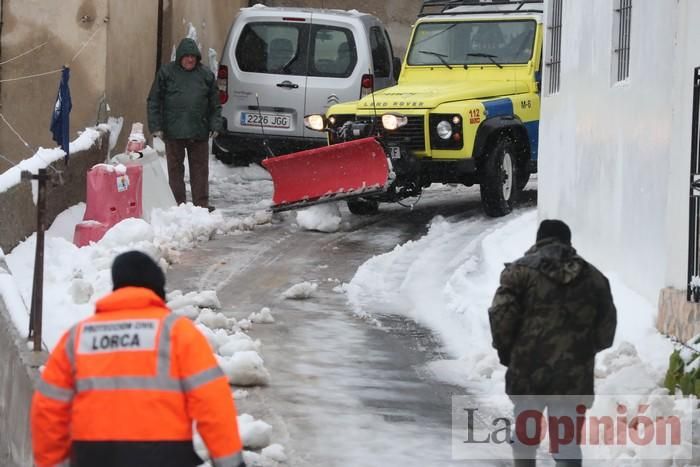 Nieve en Coy y Avilés (Lorca)