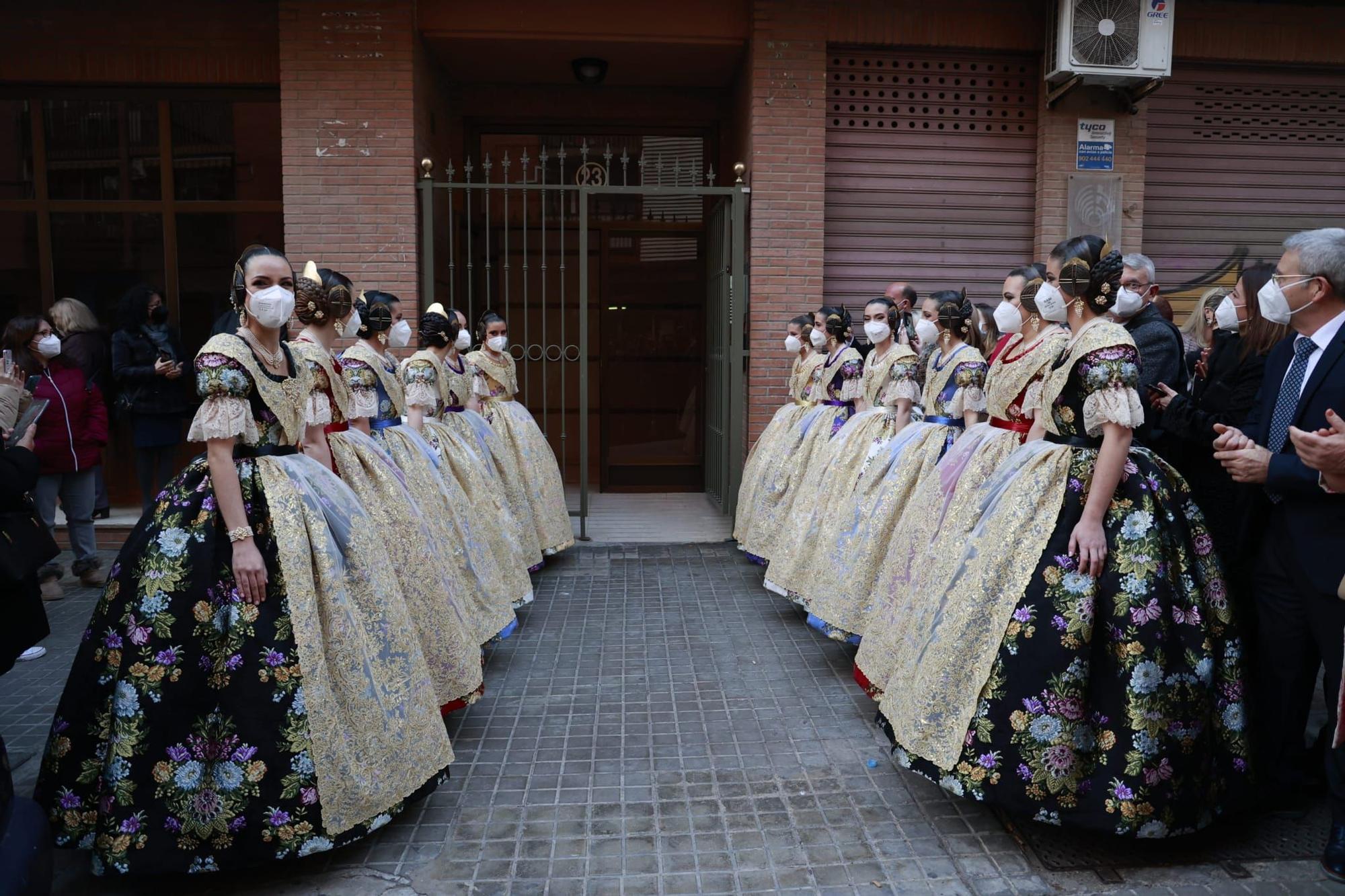 Espolín de la Fallera Mayor de València | Carmen Martín escoge el color verde primavera