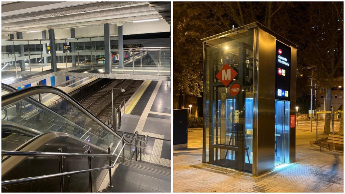 Nuevos andenes y ascensor en la estación de Ciutadella-Vila Olímpica