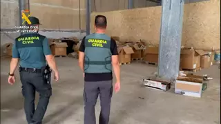 La Guardia Civil interviene más de 4.700 kilos de picadura de tabaco en Lucena