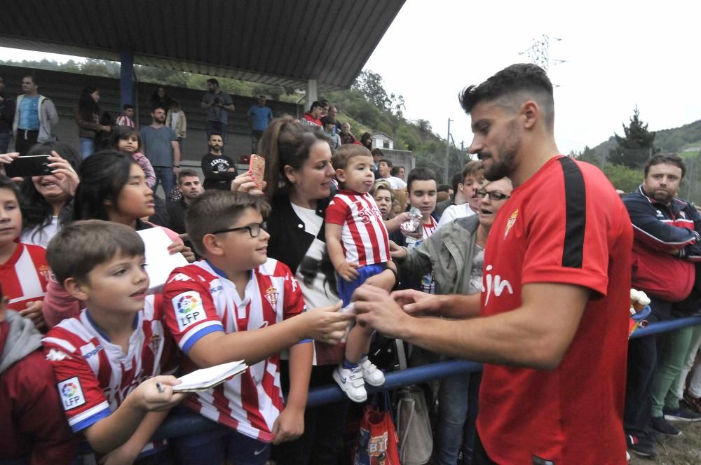 Entrenamiento del Sporting en Blimea