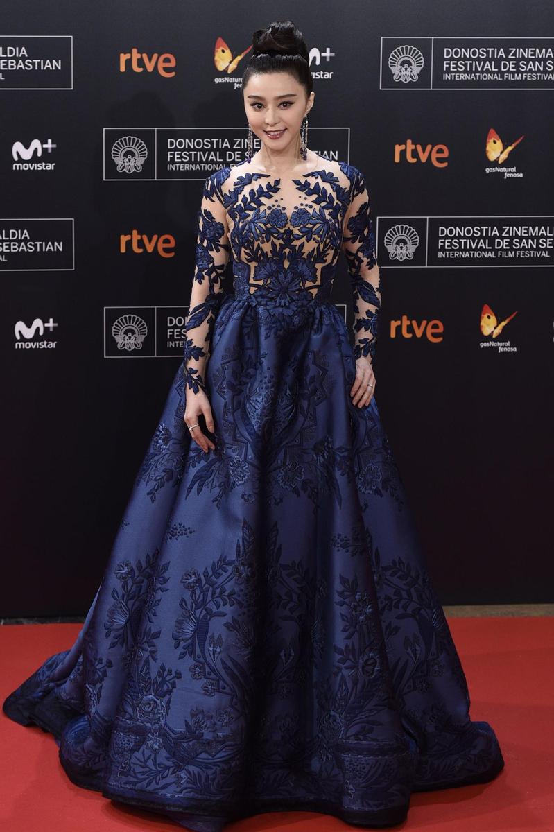 Fan Bingbing en la alfombra inaugural del Festival de Cine de San Sebastián