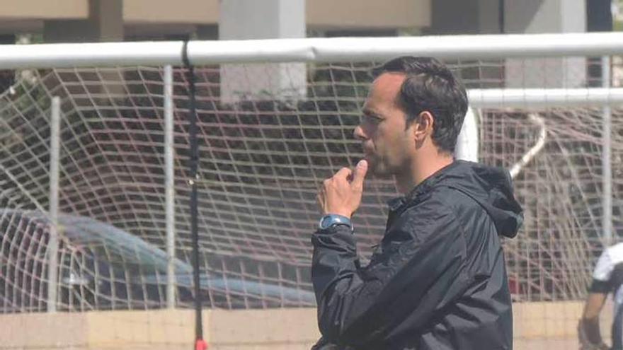 Fran Fernández, durante un entrenamiento.