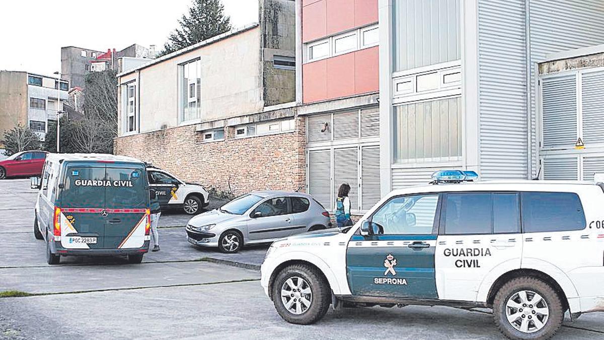 Vista de los juzgados de Lalín.