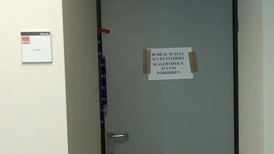 El despacho de Eva Kaili en Bruselas, precintado tras el escándalo de corrupción