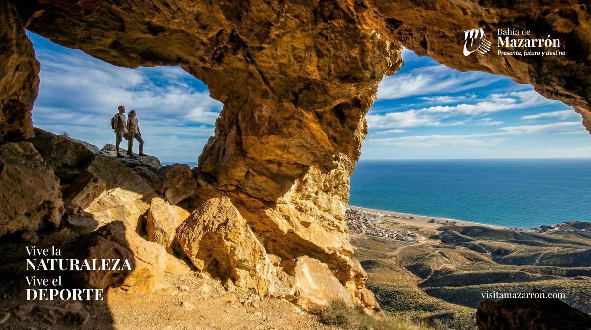 Cartel promocional de Mazarrón en Fitur 2026.