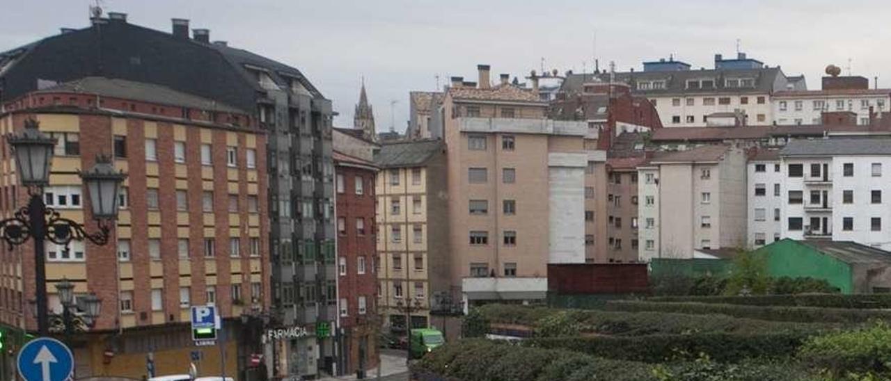 El barrio de Pumarín, desde la zona de Rodríguez Cabezas.