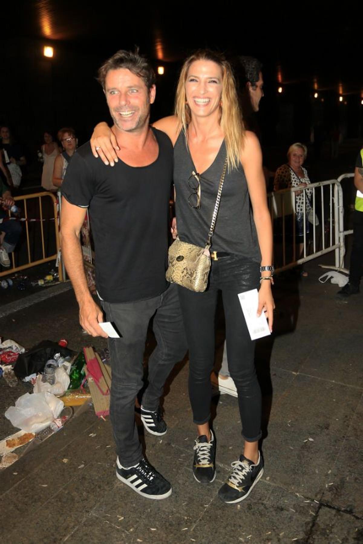 Laura Sánchez y David Ascanio en el concierto de Alejandro Sanz