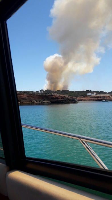 Incendio en Formentera