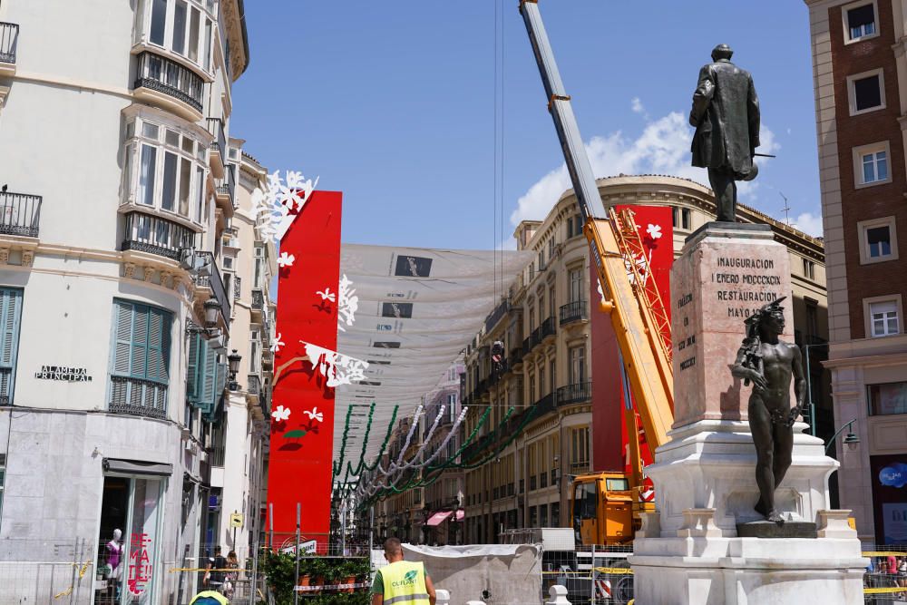 Montaje de la portada de Larios de la Feria del Ce