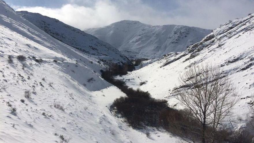 Nieve en Laciana (León).