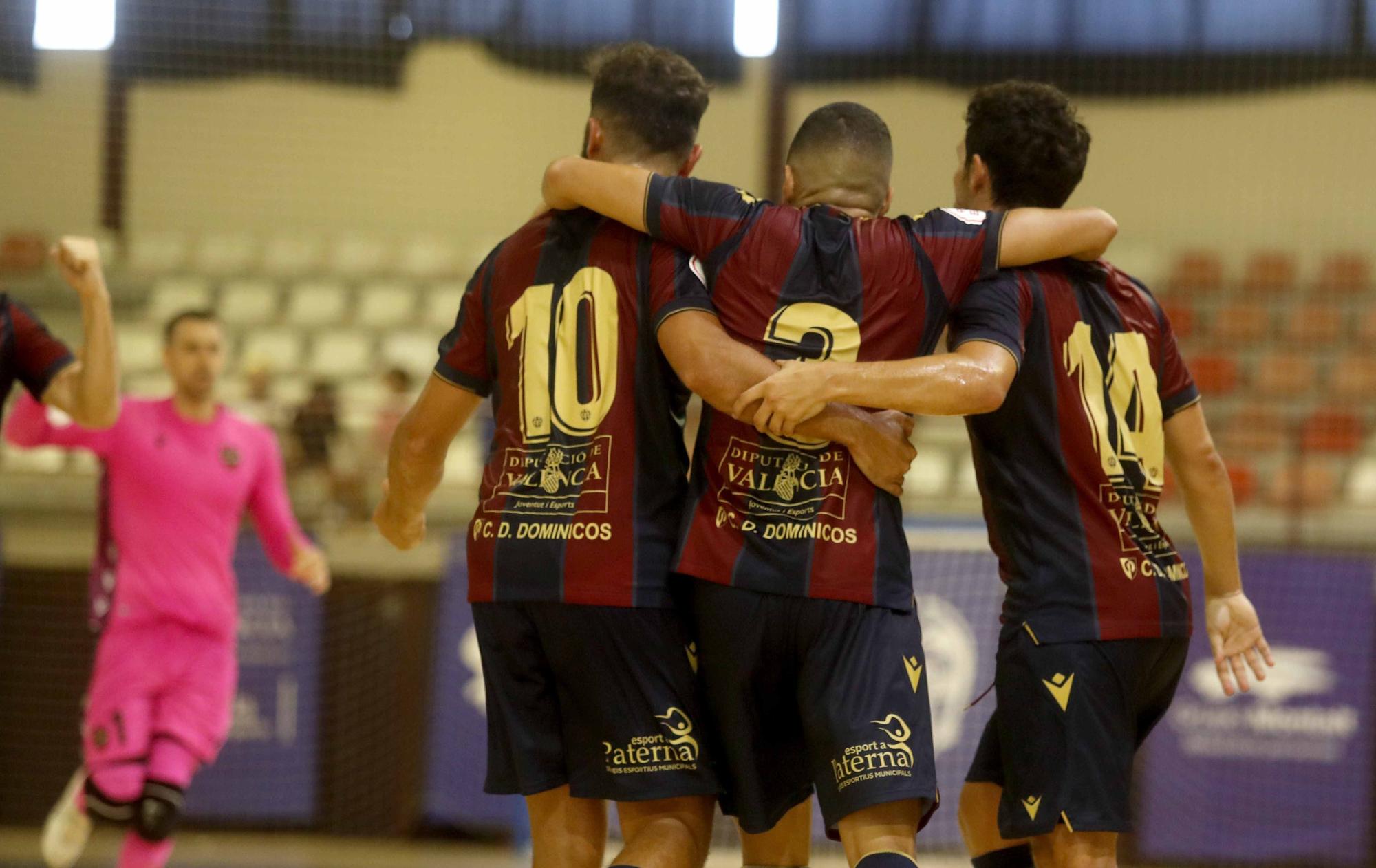 Primer partido del Levante UD FS de Sergio Mullor en Paterna (3-1)