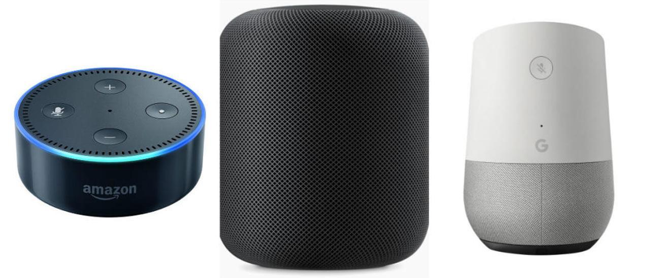 Google Home,  Echo o HomePod: qué altavoz inteligente