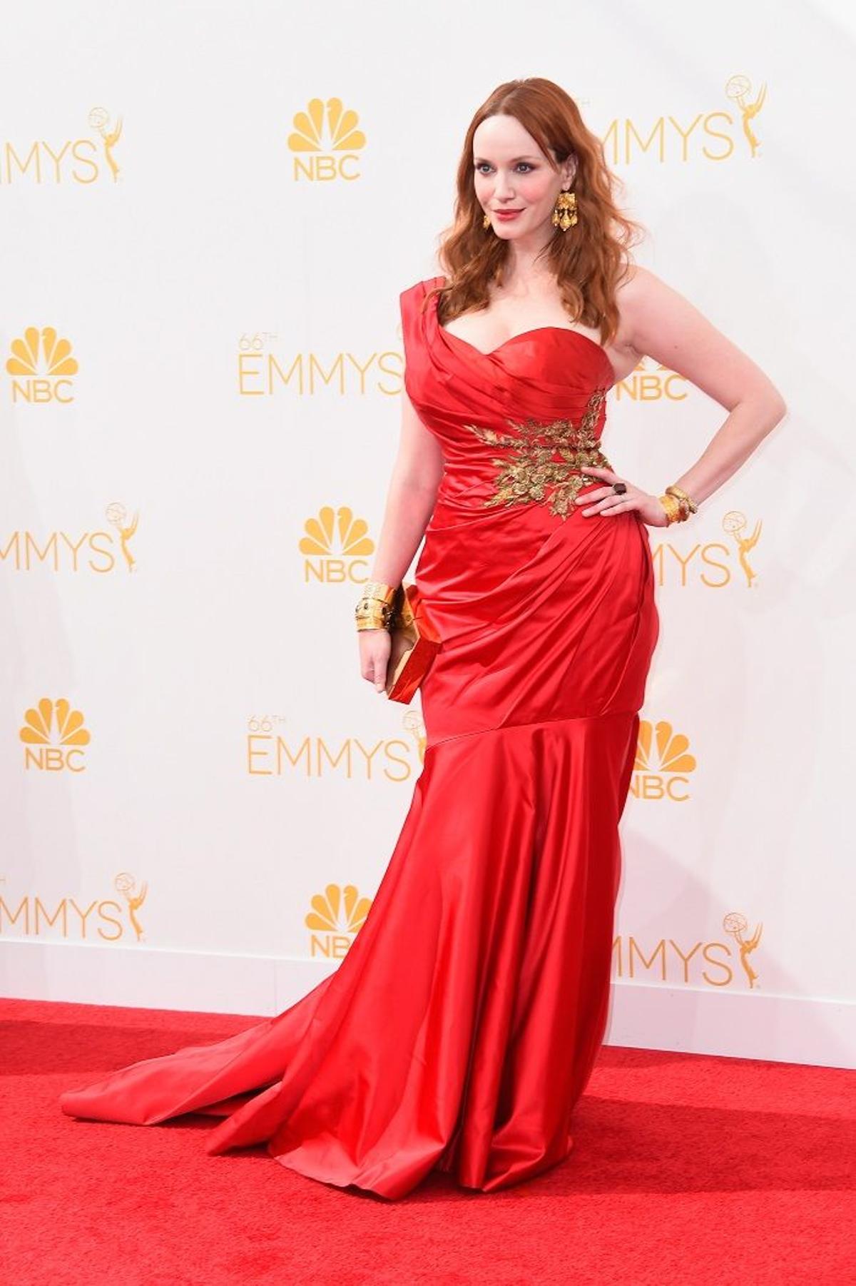 Nominadas Emmy 2015, Christina Hendricks sobre la alfombra roja