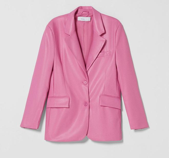 Chaqueta rosa de Bershka