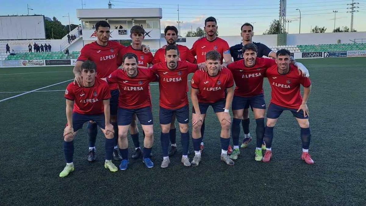 Un once de la UE Tavernes de la Valldigna para la historia, el que logró el pase a la final de La Nostra Copa