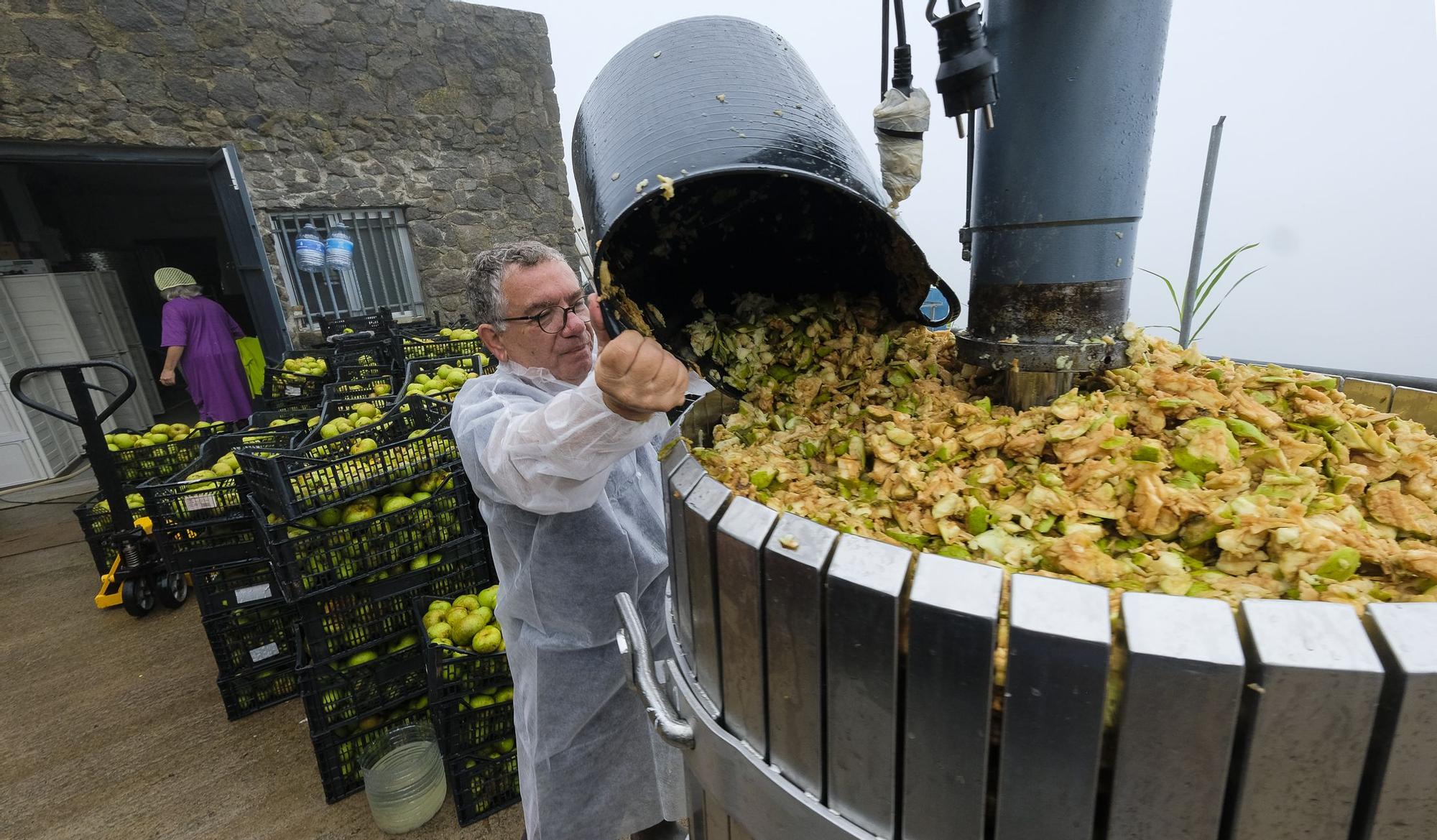 Un chubasco de manzanas