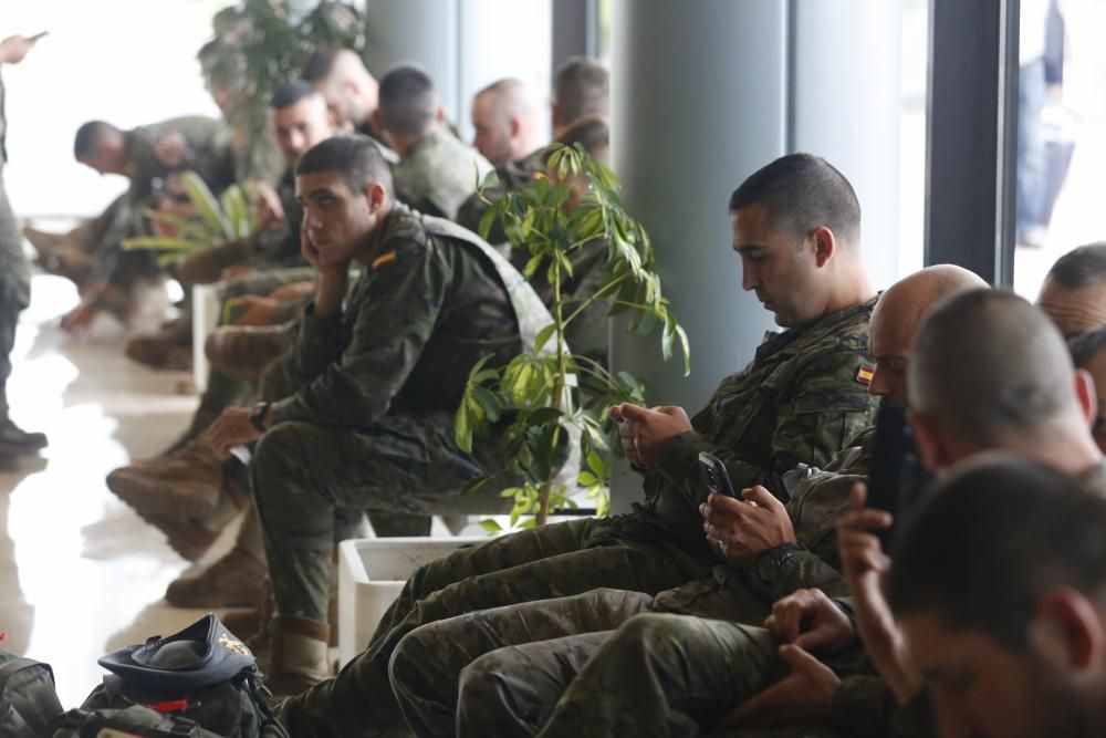 Salida de militares asturianos para Polonia