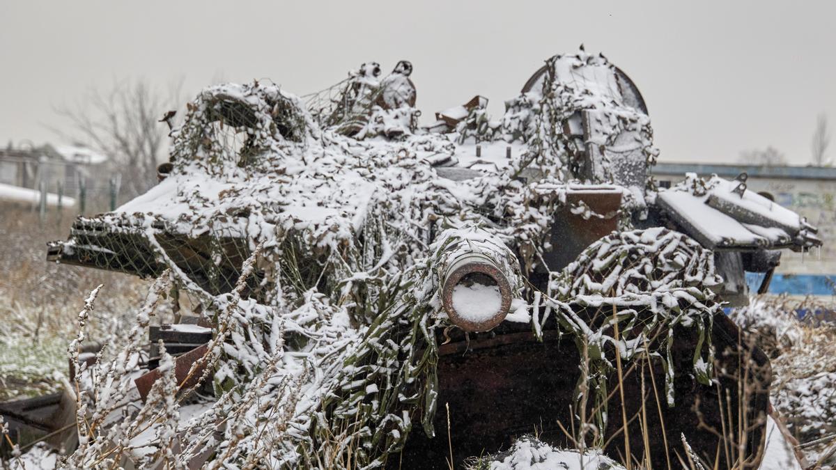 La nieve ha llegado a amplias zonas de Ucrania.