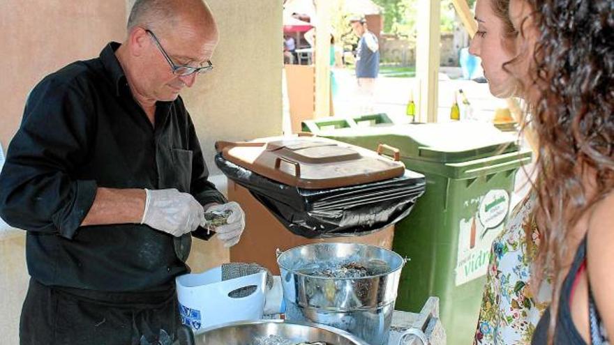 Una de les demostracions culinàries que es va fer en el decurs del certamen, ahir