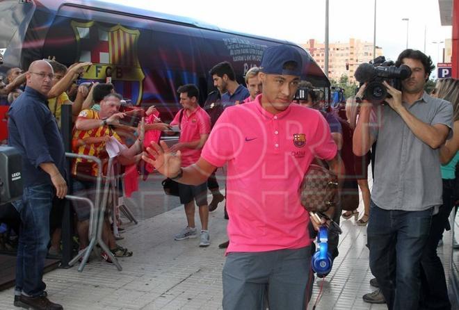 El viaje del Barça a Castellón, en imágenes