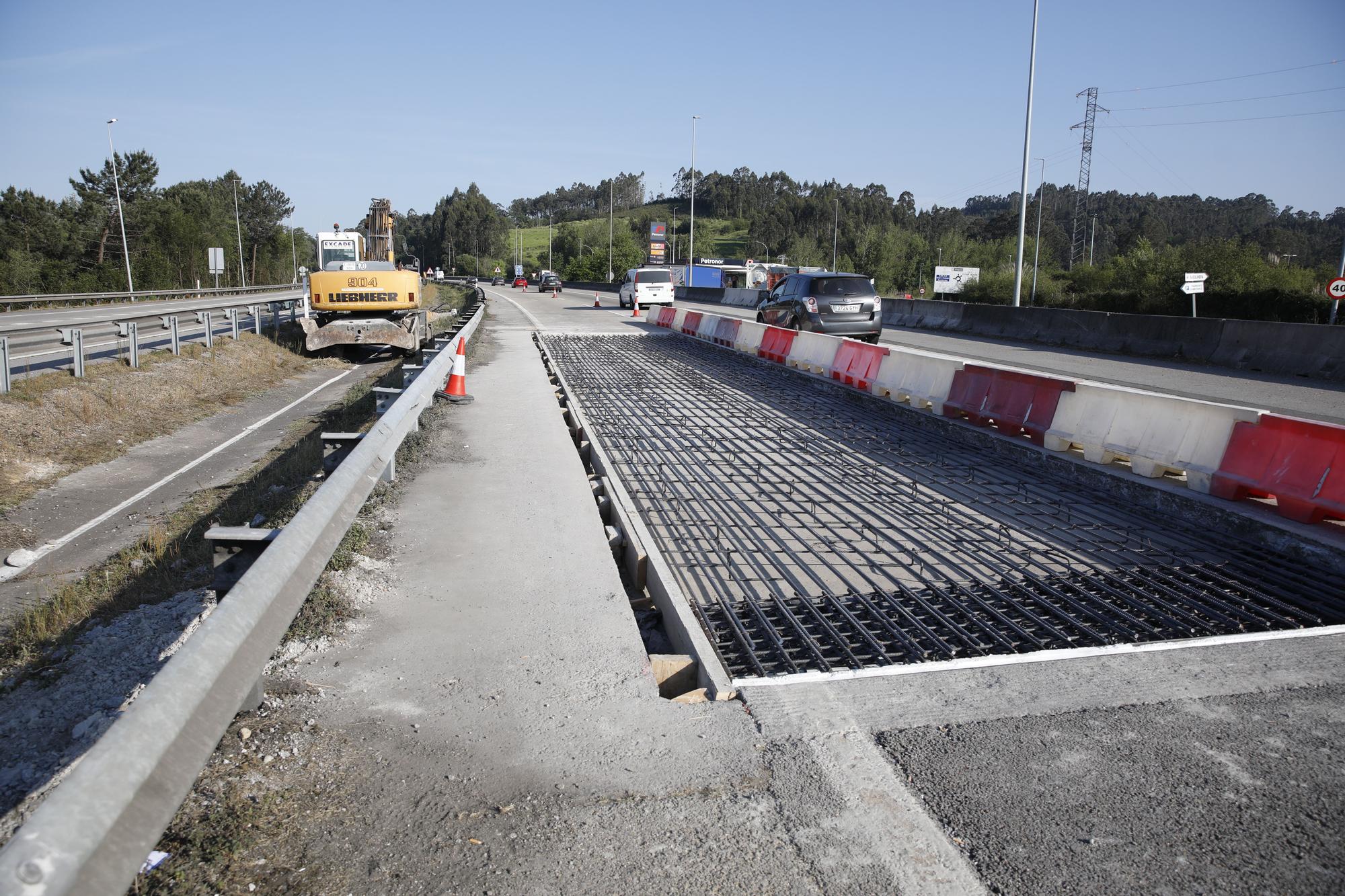 En imágenes: Así fue el atasco en la "Y" por las obras a la altura del Montico