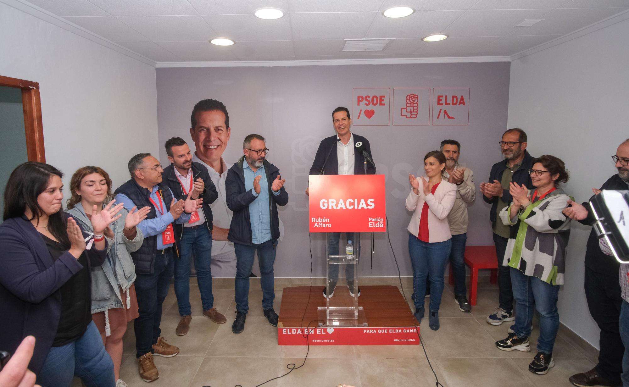 Así ha sido la noche electoral en el PSOE de Elda