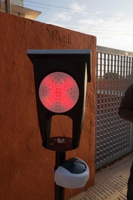 Termómetro-semáforo en Ibiza