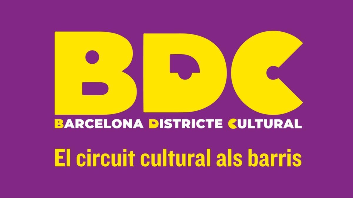 Logotipo del ciclo de actividades Barcelona Districte Cultural.