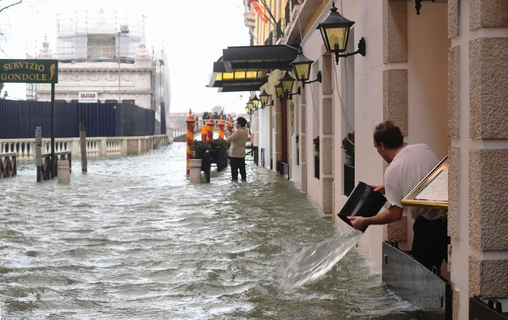 Venecia inundada por el ''acqua alta''