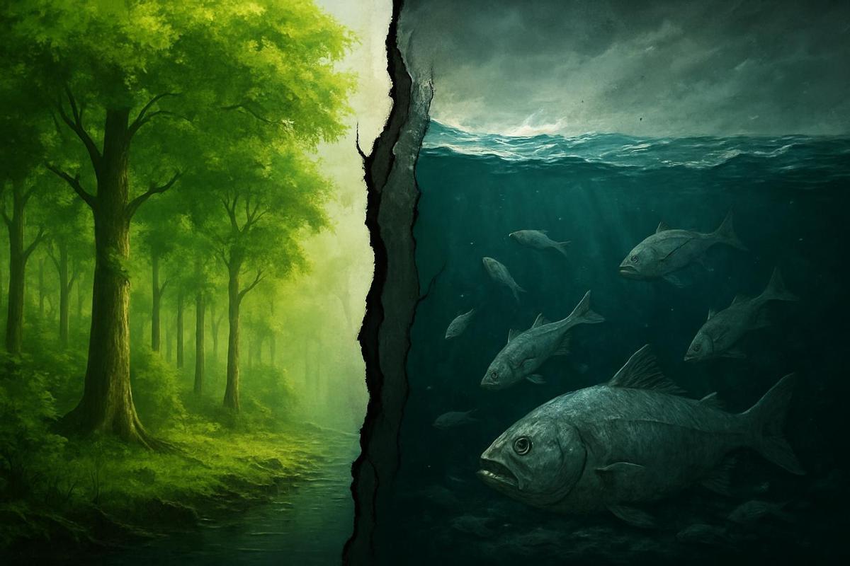 Un planeta partido en dos: mientras los bosques resisten, los océanos colapsan.