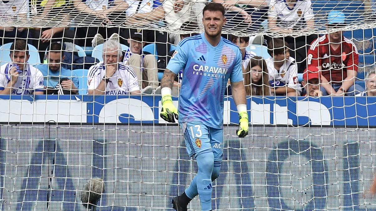Poussin, en un momento del partido ante el Eibar.