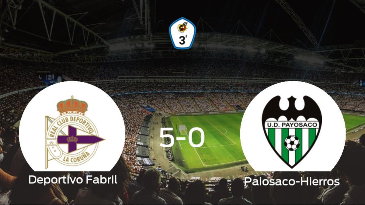 Los tres puntos se quedan en casa: goleada del Deportivo Fabril al Paiosaco-Hierros (5-0)