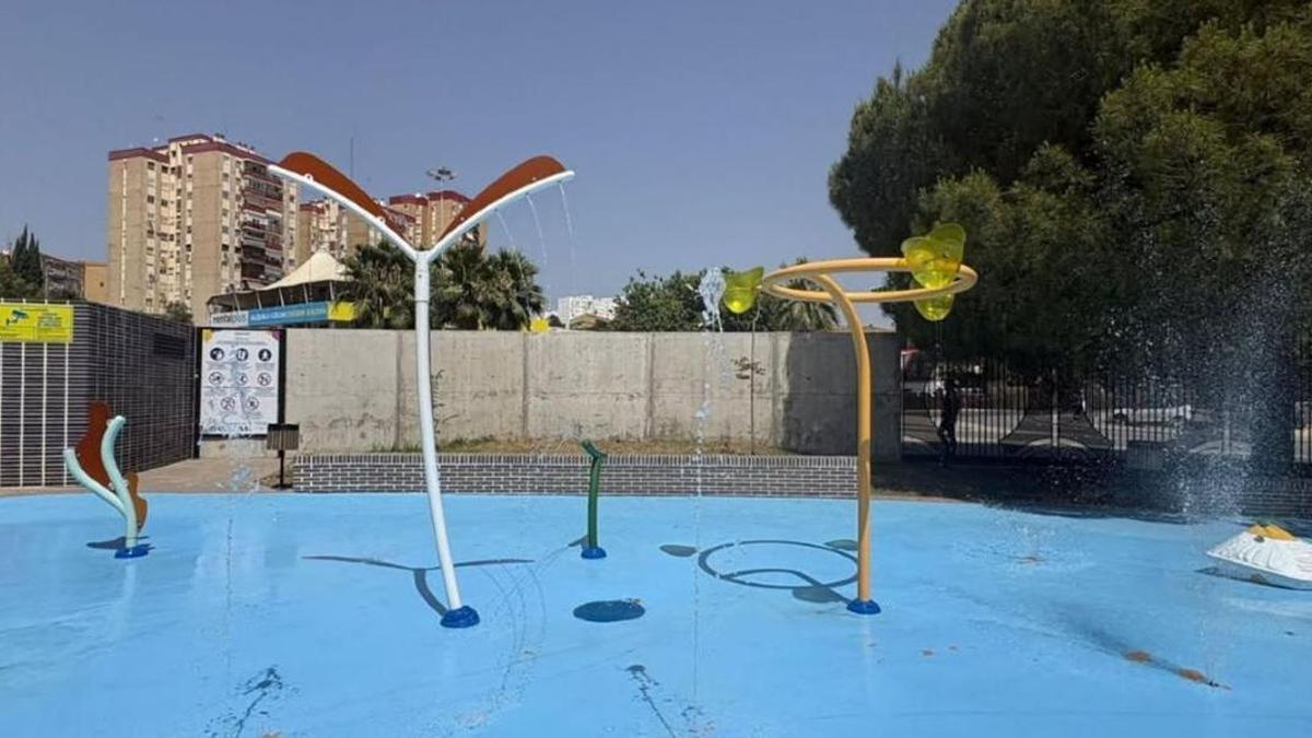 Splashpad, el espacio de atracciones de agua situado en el Parque Victoria Kent de Camas