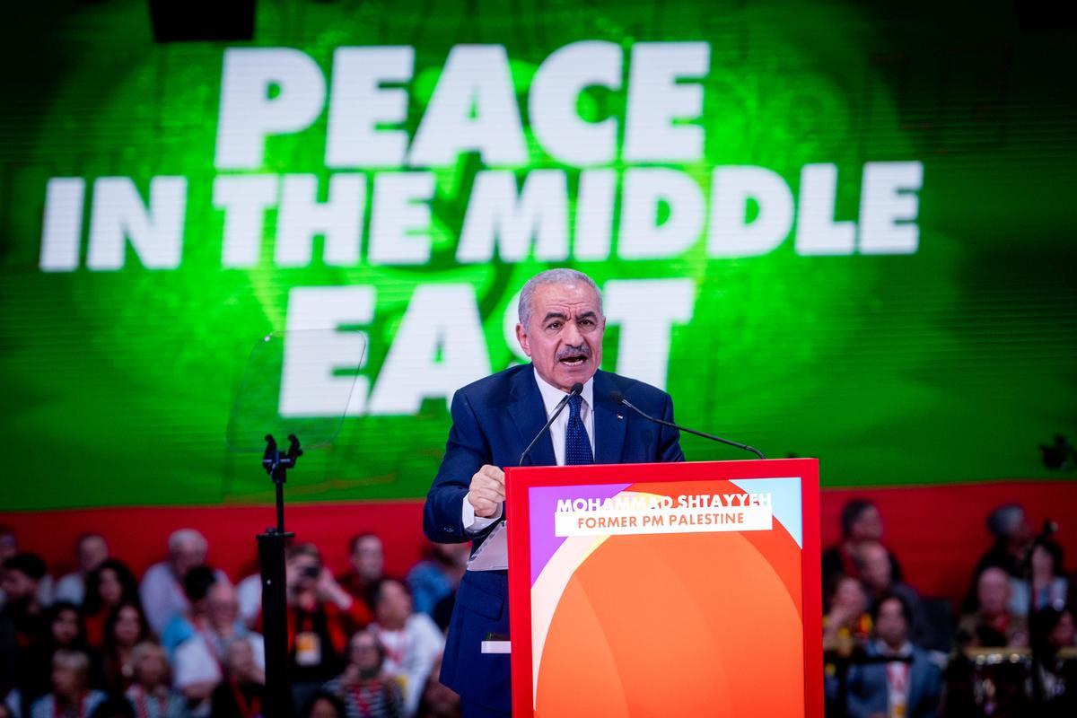 Sesión plenaria de líderes mundiales de la GMP . Intervención del ex-primer ministro de Palestina ,Mohammad Shtayyeh Sesión plenaria de líderes mundiales de la GMP . Intervención del ex-primer ministro de Palestina ,Mohammad Shtayyeh