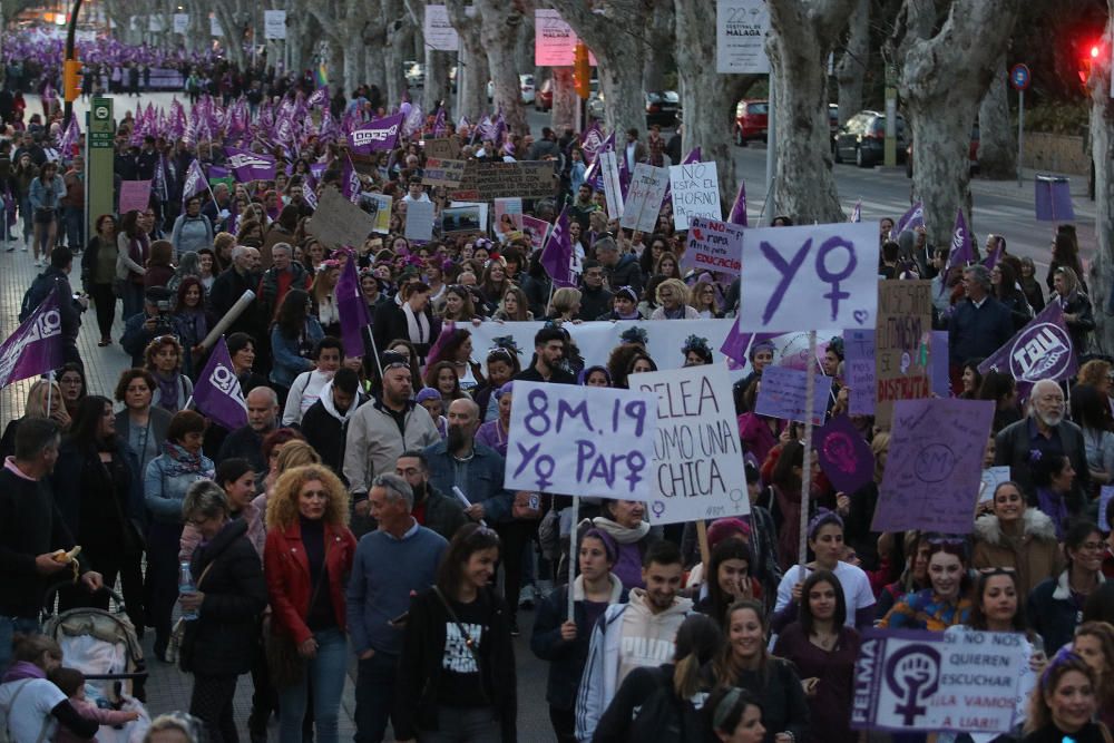 Manifestaciones por el 8M en Málaga