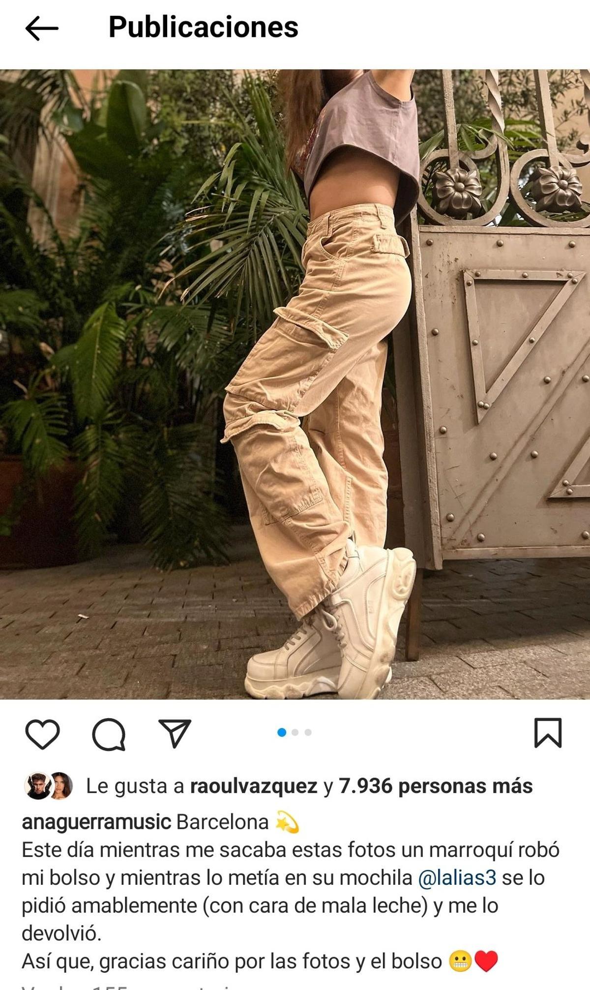 Polémica | "Me robó un marroquí": el comentario racista de la canaria Ana Guerra