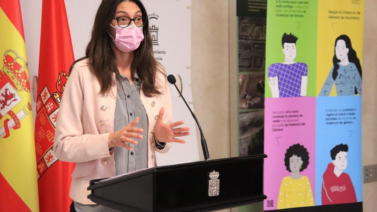 La concejala de Igualdad del Ayuntamiento de Murcia, Teresa Franco, ayer. | AYTO. MURCIA