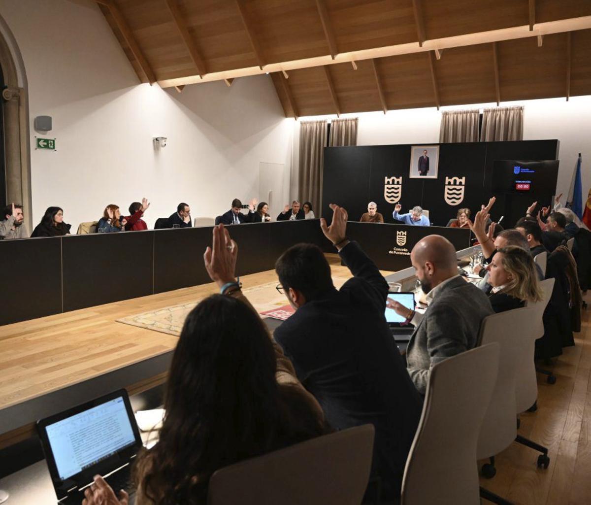 Pleno celebrado ayer en la Casa Consistorial. | RAFA VÁZQUEZ