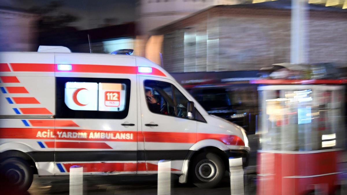 Ambulancia en Estambul.