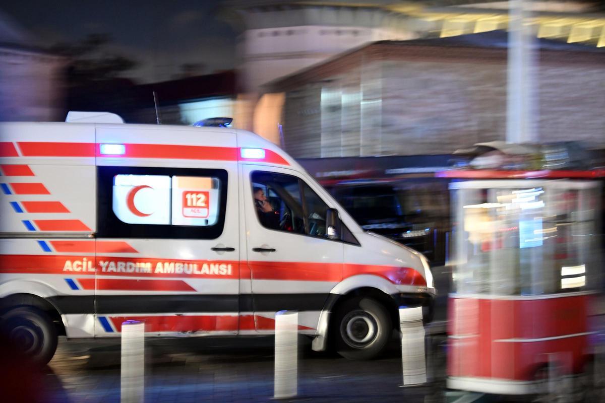 Ambulancia en Estambul.