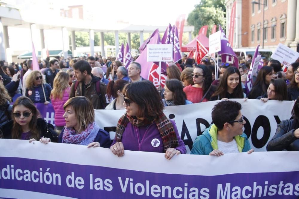 Manifestación en Murcia por el día contra la violencia de género