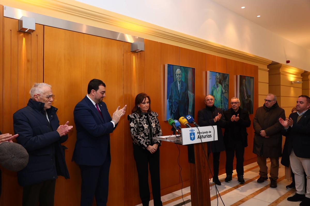 Presentación del nuevo retrato de Vicente Álvarez Areces.