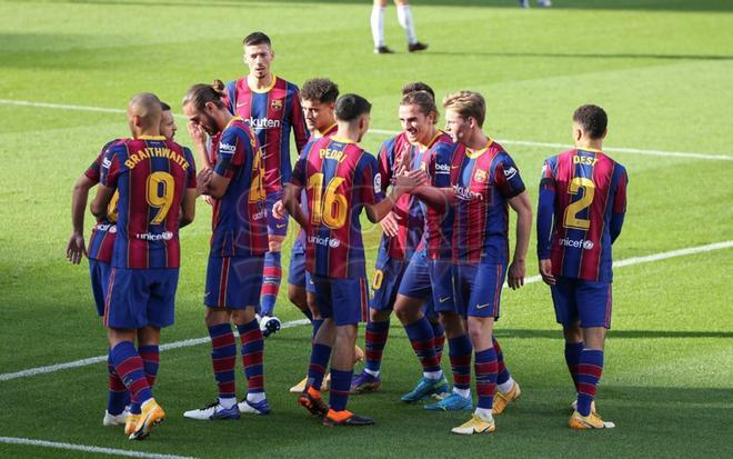 Las imágenes del partido del FC Barcelona contra el Osasuna de LaLiga Santander disputado en el Camp Nou, Barcelona.