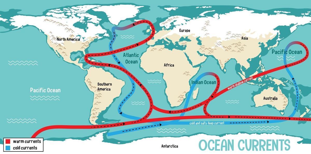 Sistema de las corrientes oceánicas