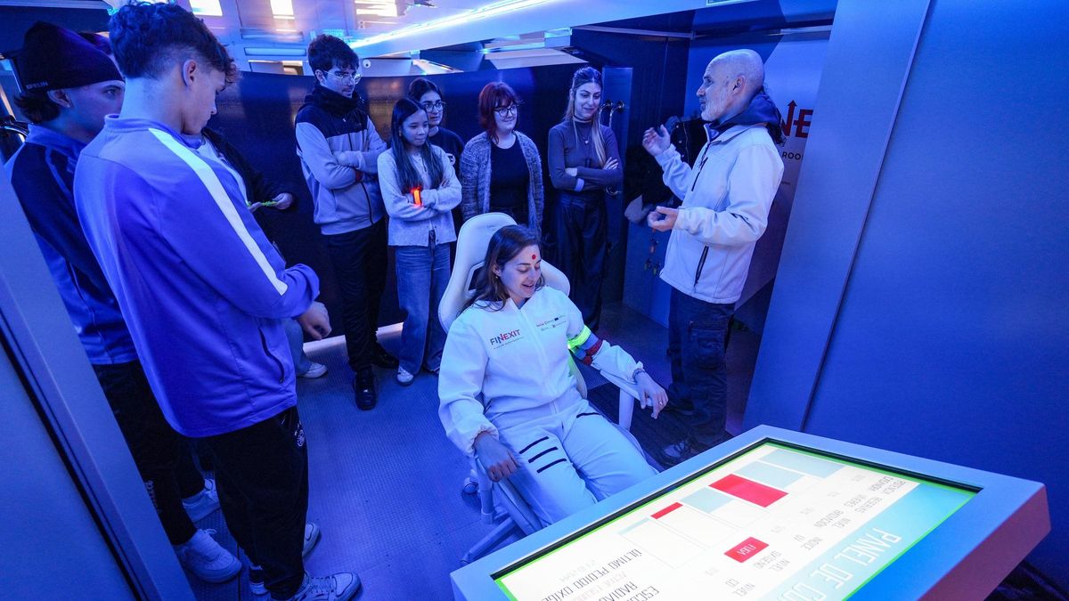 Primera toma de contacto de los alumnos del Reino Aftasí con  el ‘escape room’ Finexit