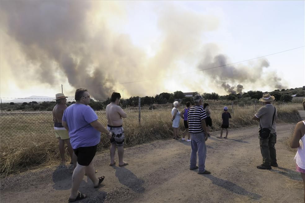 Incendio forestal en Cáceres