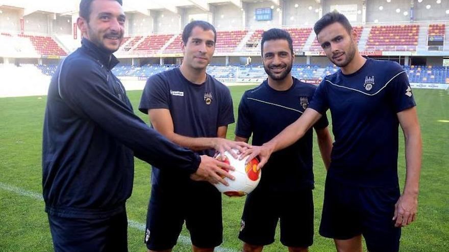 Carnero, Fran Fandiño, Tubo y Miguel, los goleadores granates en la fase.