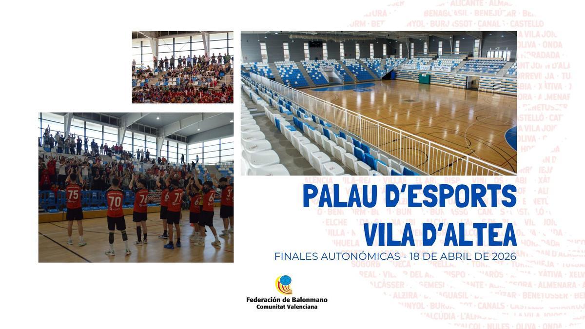El Palau D’Esports D’Altea vuelve a ser la sede de las finales juveniles e infantil masculina.