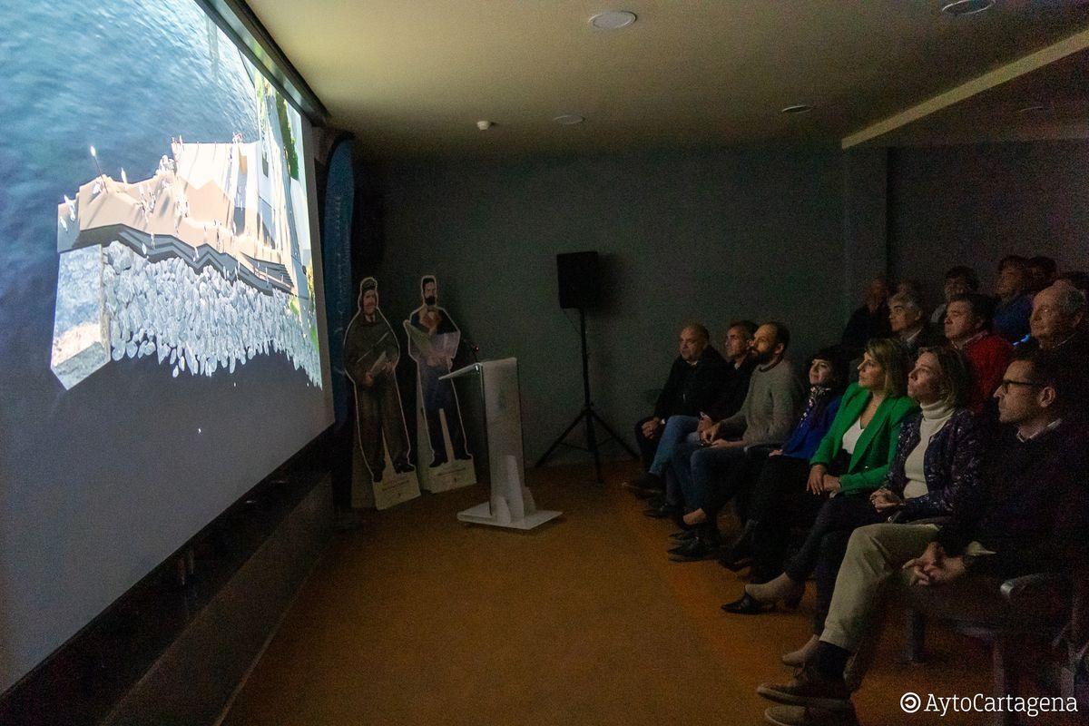 Presentación del proyecto en la bocana de Cabo de Palos